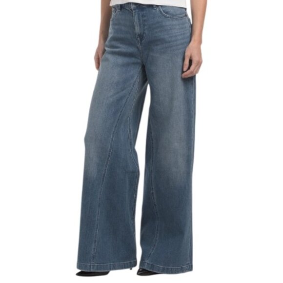JOHNNY WAS Medium Wash The Wide Leg Jeans - Picture 1 of 2